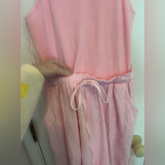 Blue velvet light pink spring jumpsuit size small never worn - Picture 4 of 7